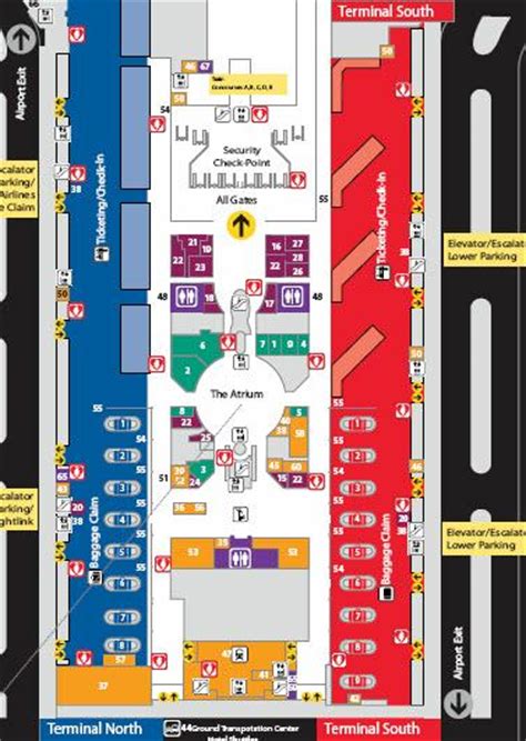 Atlanta Airport Food Map Concourse T Map Of Concourse E