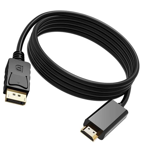 1080P 1 8m 6ft Display Port DP To HDMI Adapter Cable High Definition
