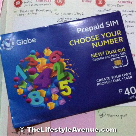 Globe Prepaid Choose Your Number Sim Card The Lifestyle Avenue