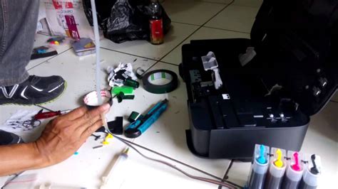 Cara Memasang Infus Printer pada Printer Canon