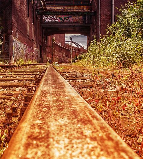 Hd Wallpaper Lost Rail Track Railway Tracks Lost Places Weathered