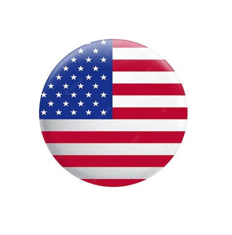 Premium Vector United States Of America Flag Usa Flag Button