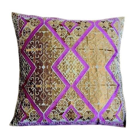 Swati Embroidered Pillow Gold 24