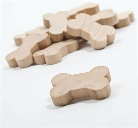 Unfinished Wood Dog Bone Cutouts Wood Cutouts Unfinished Wood