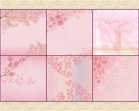 japanese sakura cherry blossom digital papers cherry blossom etsy