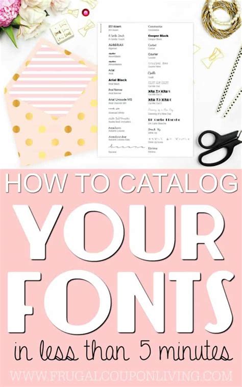 5 Minute Tutorial Print Your Fonts Into A Font Catalog