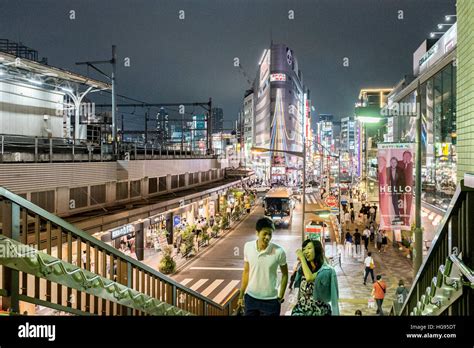 A Street Scene Outside Ueno Station Tokyo Japan Stock Photo Alamy