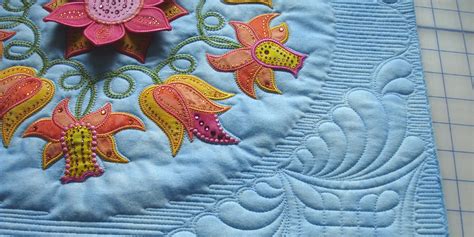 How To Quilt Embroidery On Quilts Apqs