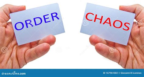 Order Versus Chaos Stock Photo Image Of Choice Reorganisation 167961002