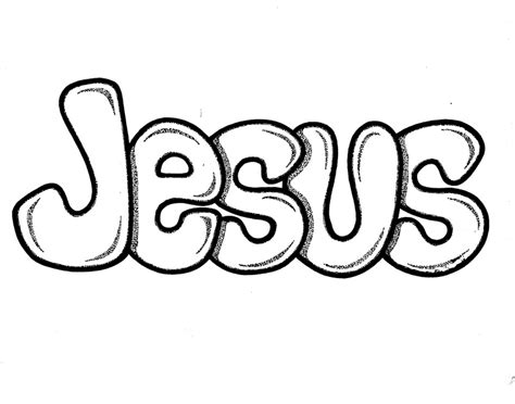 Jesus Name Coloring Page Coloring Pages