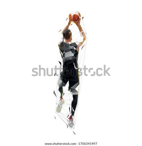 Basketball Player Low Poly Vector Illustration Stock Vector Royalty