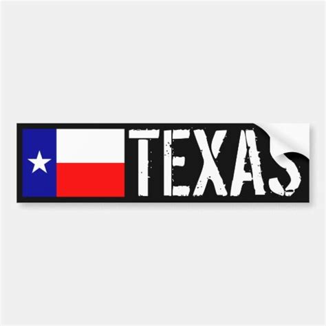 Texas Car Bumper Sticker Zazzle