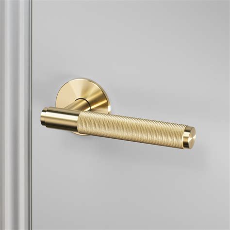 Fixed Door Handle Single Sided Cross Brass Buster Punch
