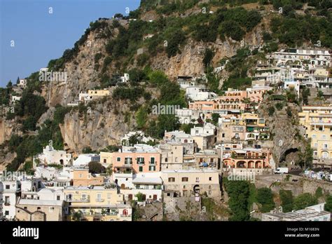 Positano Village Amalfi Coast Campania Italy Stock Photo Alamy