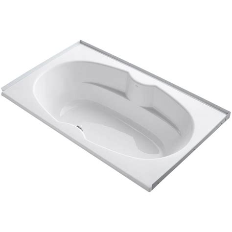 Kohler Proflex 6 Ft Center Drain Alcove With Tile Flange Bathtub In