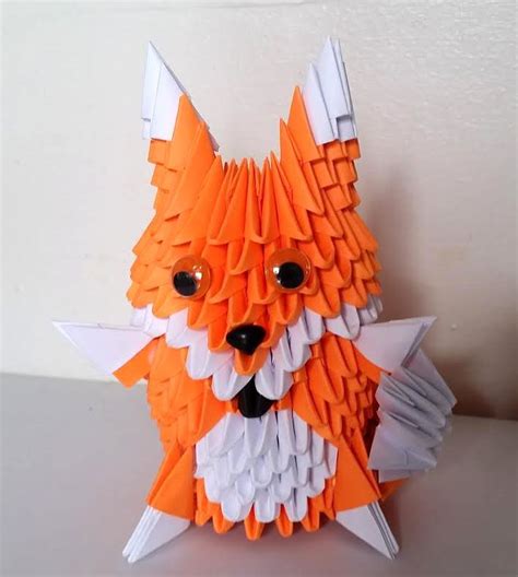 How To Make 3d Origami Fox Origami Patterns Book Origami Origami Design