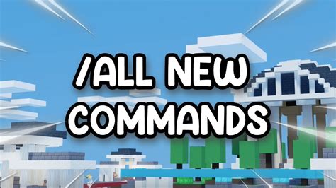 All New Commands In Roblox Bedwars Luckyblock Update Youtube