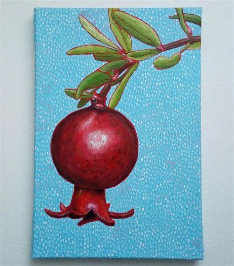 Pomegranate Painting Still Life Painting Original Acrylic Painting
