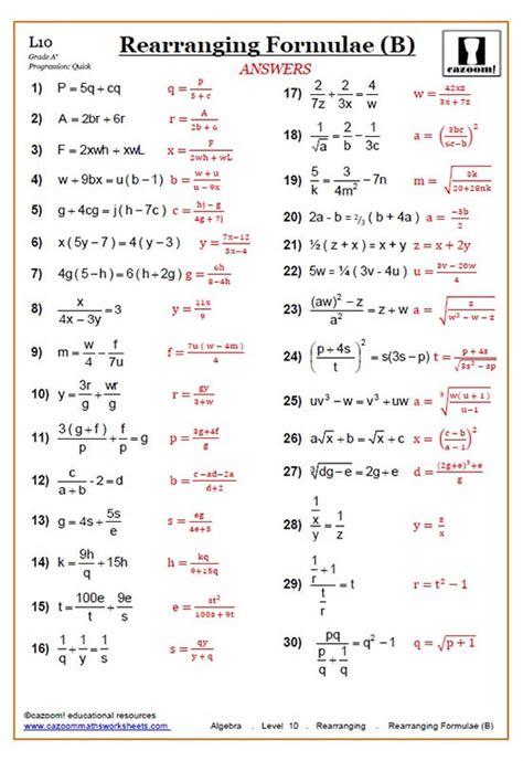 Algebraic Formulae Form 2 Mosop