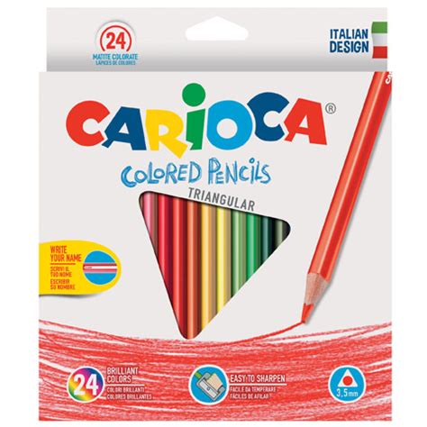 Háromszög színes ceruza szett 24db - Carioca vásárlás a Játékshopban