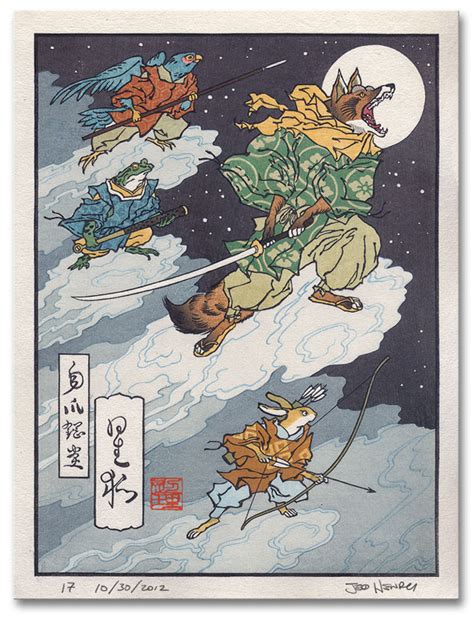 Japanese Woodblock Prints Of Classic Video Game Characters