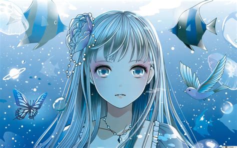 unduh 92 gratis wallpaper anime girl blue hd terbaru background id