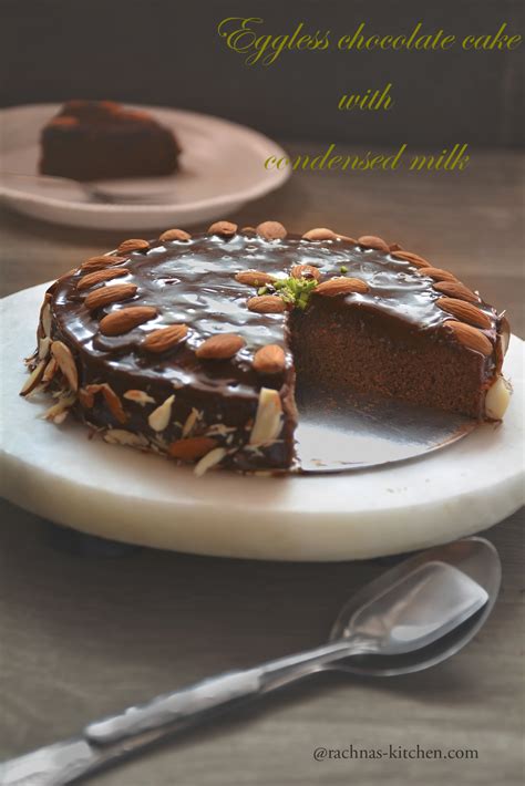 Eggless cake recipe, Eggless cake with condensed milk - Rachna's Kitchen