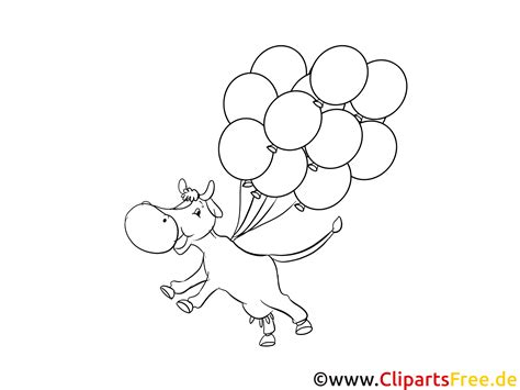 99 luftballons (metal cover by leo moracchioli). Malvorlage Kuh fliegt mit Luftballons