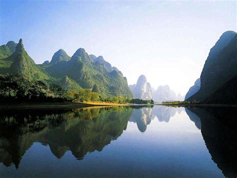 Free Powerpoint Background Of Beautiful China 16lijiang River A