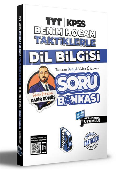 Benim Hocam Yayınları 2022 TYT AYT KPSS Taktiklerle Dil Bilgisi Soru B