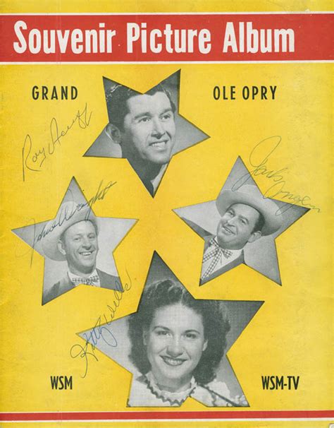 Kitty Wells Program Signed Co Signed By Roy Acuff Johnnie Wright Jack Anglin