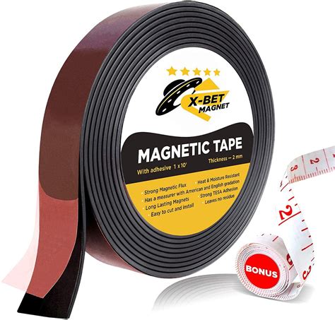 Flexible Magnetic Tape 1 Inch X 10 Feet Magnetic Strip With Strong