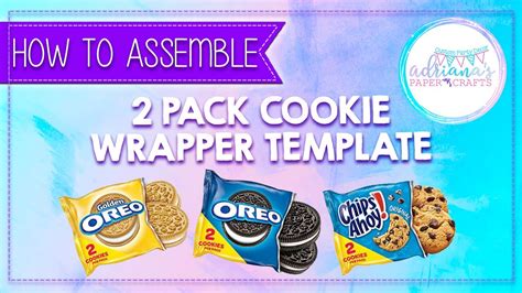 How To Assemble 2 Pk Cookie Wrapper Using My Template Youtube