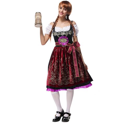 Oktoberfest Beer Girl Bavarian Bar Maid Costume German Wench Gretchen