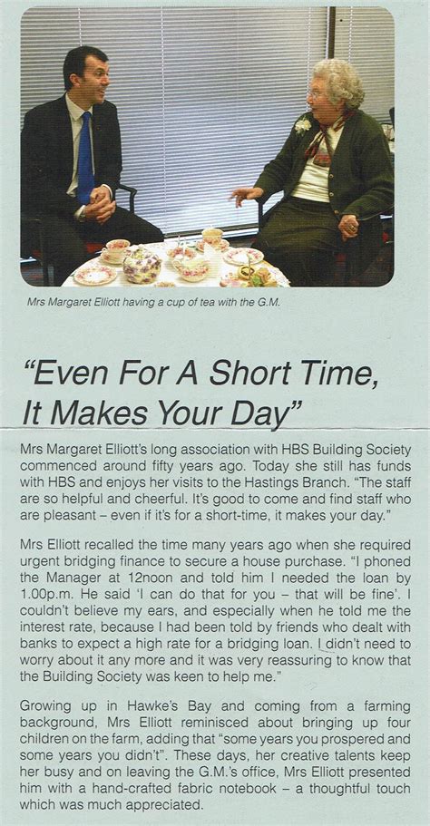 Magazine Article 2007 “even For A Short Time It Makes Your Day