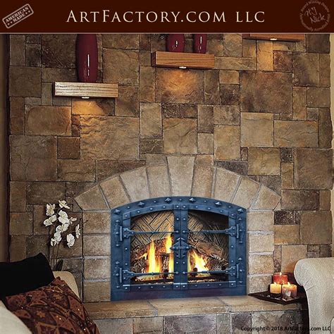 Custom Hand Forged Fireplace Doors Fine Art Quality Custom Designs
