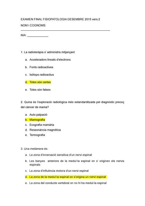 Examen Diciembre Preguntas Y Respuestas Examen Final