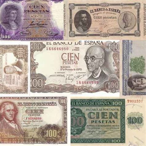 Billete De 100 Pesetas España En Papel Moneda Billetes Antiguos