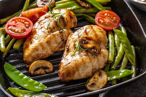 Close Up Of Healthy Home Cooked Food Stock Image Colourbox