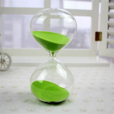 Round Sand Timer Transparent Hourglass Sandglass Color Sand Etsy