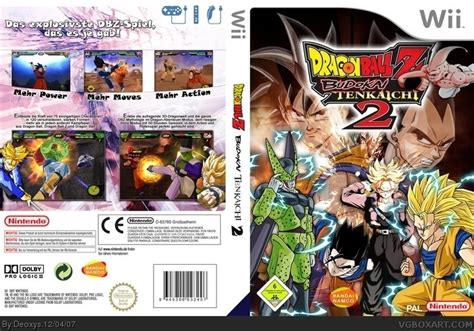 Dragon Ball Z Budokai Tenkaichi 2 Wii Box Art Cover By Deoxys