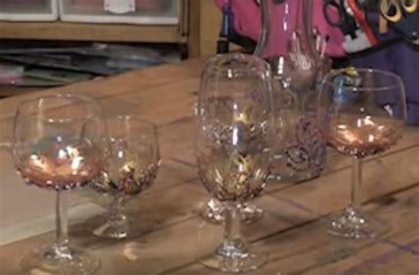 Beaded Wine Glasses Hand Painted Wine Glasses Diy Wine Glass Crafts Diy Wine Glasses Painted