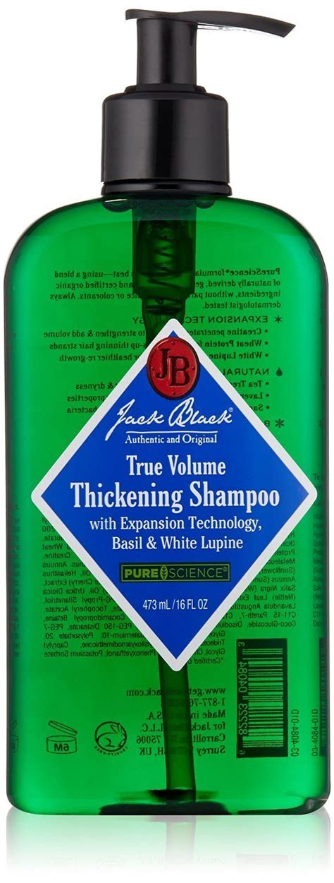 Most of them contain vitamin e, which is the best for the growth and. Jack Black True Volume - Best Hair Thickening Shampoos for ...