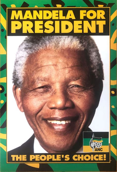 Large Original Nelson Mandelaanc 1994 Election Poster Auction 96