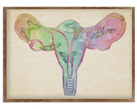 Yoni Artwork Female Reproductive System Goddess Watercolor Etsy