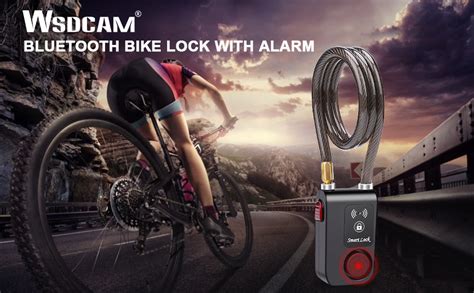 Wsdcam Bluetooth Bike Lock Alarm 110db Universal Security