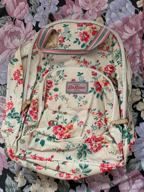 Cath Kidston Floral Backpack With Laptop Compartment Womens Fashion