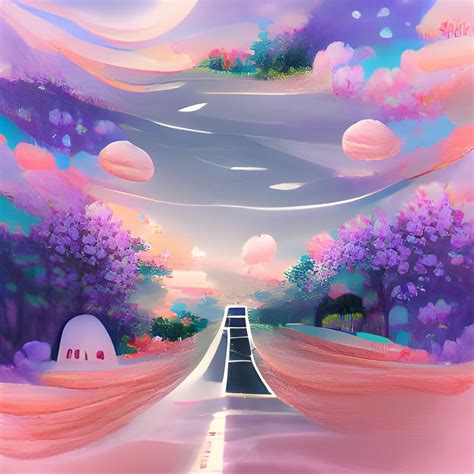 Dreamy road - AI Generated Artwork - NightCafe Creator