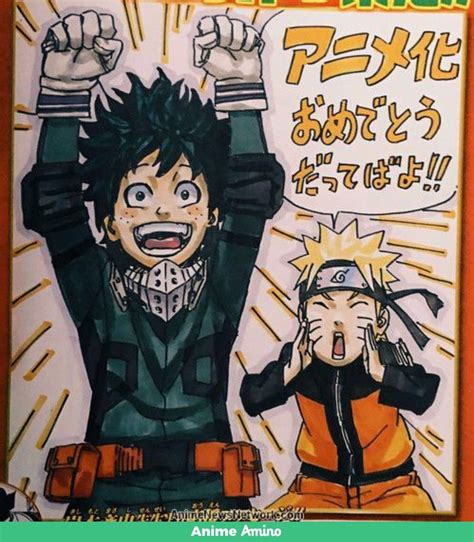 Izuku And Naruto My Hero Academia X Naruto Shippuden Anime Naruto