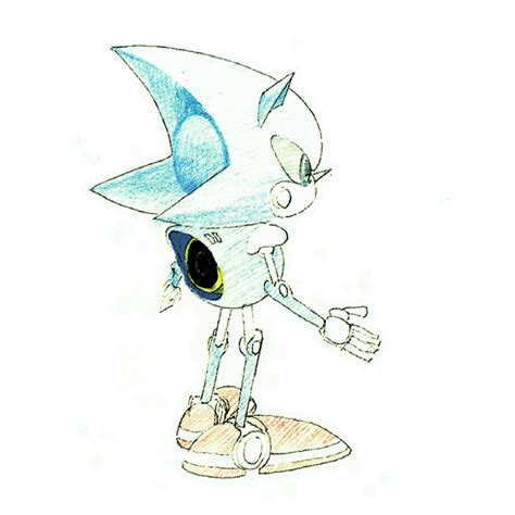 Concept Artwork Of Metal Sonic From ‘sonic Cd Sonic The Hedgeblog